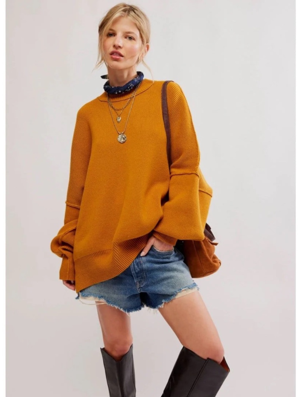 NWT Free People Easy Street Tunic Inca Gold Size XS